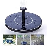Solar Fountain for Bird Bath, Solar Powered Fountain Pump 1.5W Free Standing Floating Birdbath Water Pumps for Garden, Patio, Pond and Pool