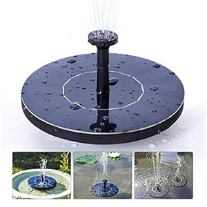 Solar Fountain for Bird Bath, Solar Powered Fountain Pump 1.5W Solar Water Fountain Floating Birdbath Water Pumps for Garden, Patio, Pond and Pool