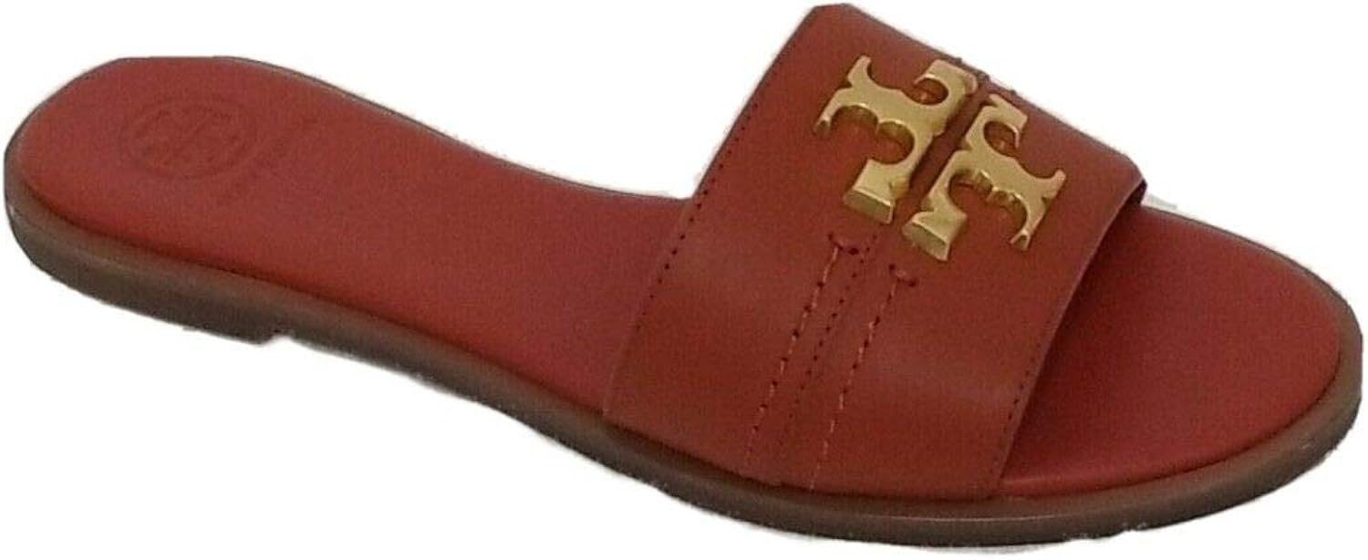 Tory burch red slides Clearance