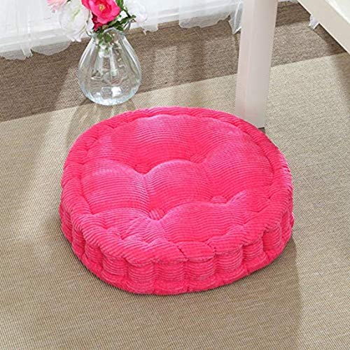 Tapis en velours côtelé coussin de sol rond capitonné haute densité pour tatami authentique