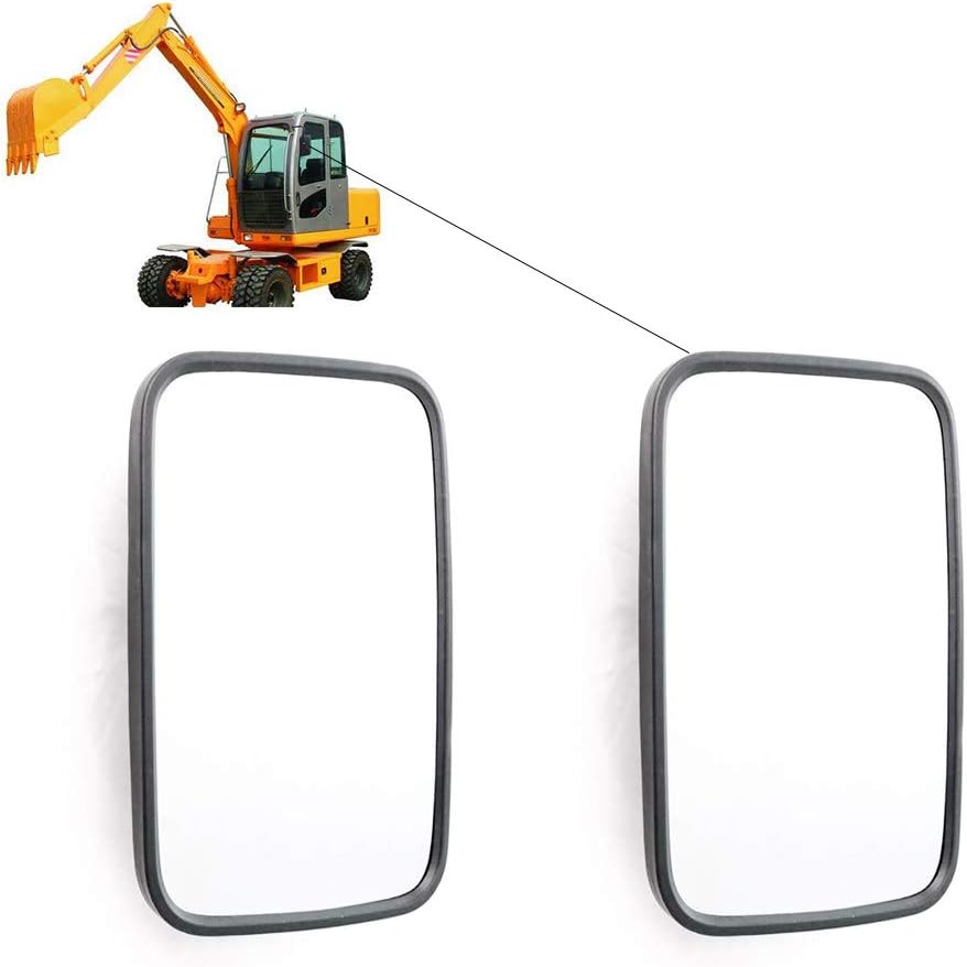 2X Universal Rear View Mirrors 255 X 163 Mm Wing Mirror Set for Tractor