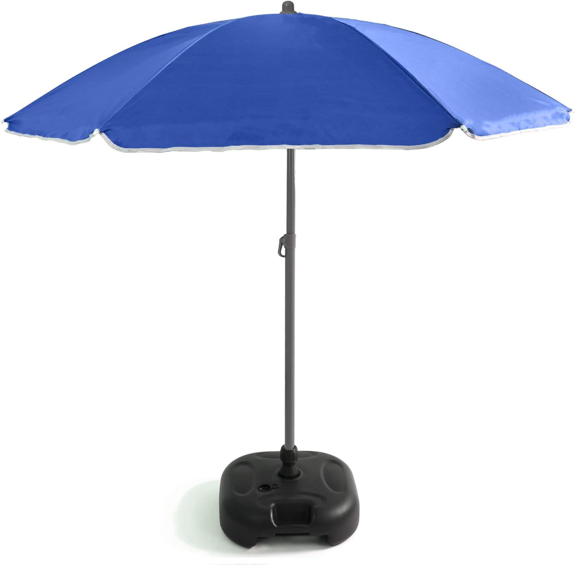 Out there! 240cm (7ft 8in) UV Resistant Adjustable Tilting Parasol with Base