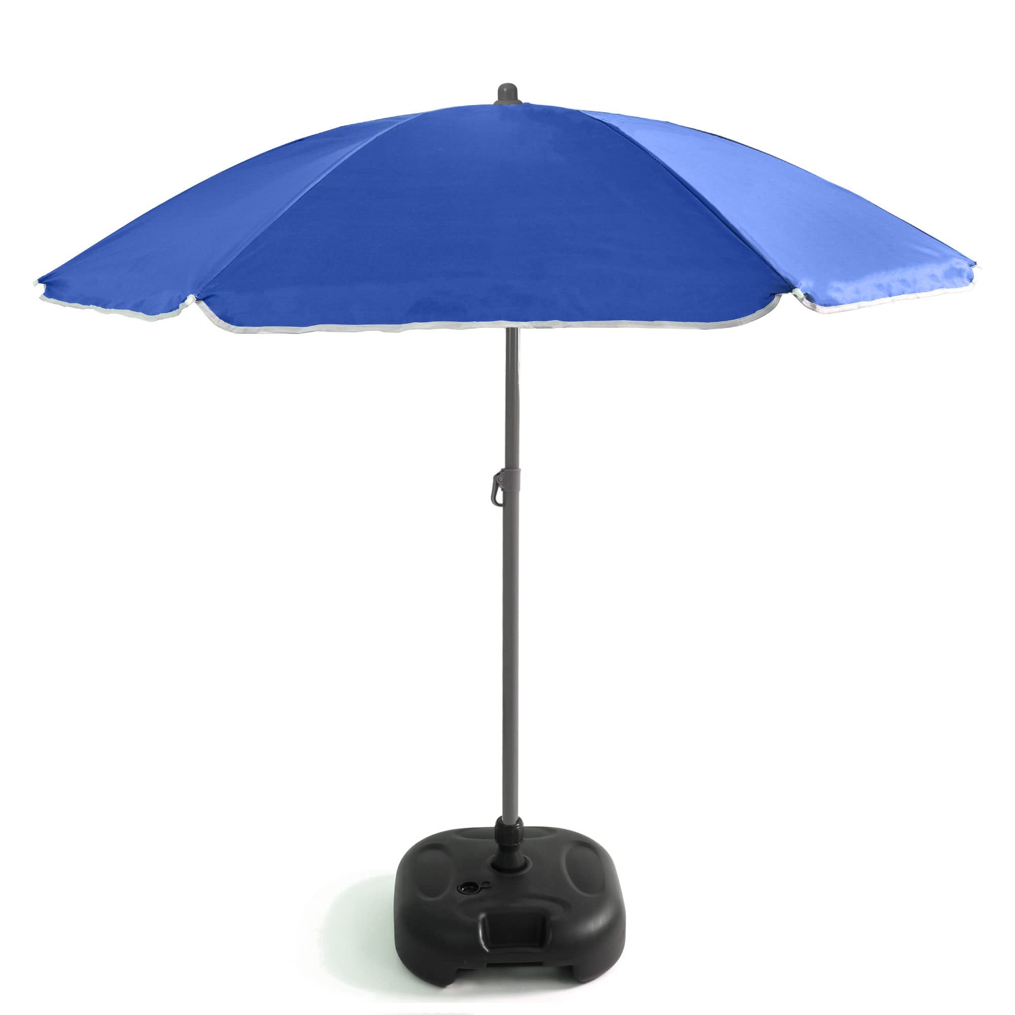 Out there! 240cm (7ft 8in) UV Resistant Adjustable Tilting Parasol with Base