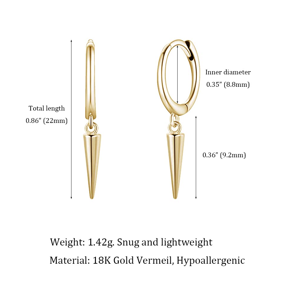 Pendientes pequeños de aro para mujer, pendientes de aro con dije de luna estrella, punta de ojo y pendientes de plata de ley para adolescentes,