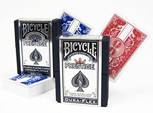 Bicycle Prestige 100% Plastic Playing Cards - 2 Deck Set!