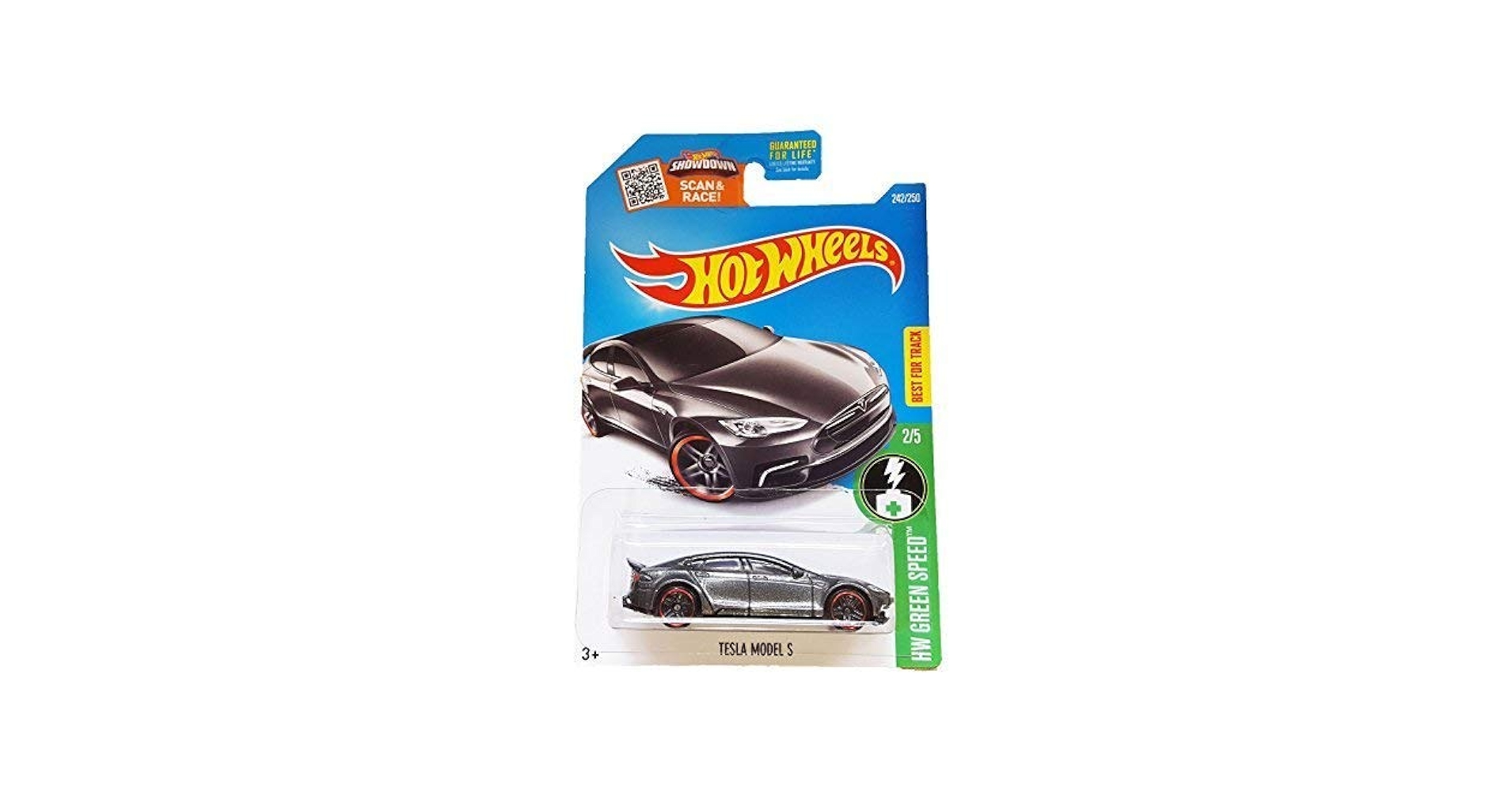 Amazon.com: Hot Wheels 2016 HW Green Speed Tesla Model S 242