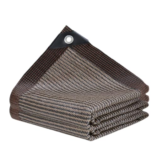 90% Shading Shade Cloth Cover Brown Sun Shade Net Privacy Mesh Tarp for Plant Covers, Swimming Pools, Patios 3.3X9.9FT 6.6X19.7FT 9.9X13FT 26X39.4FT(Size:3x6m/9.9x19.7ft)