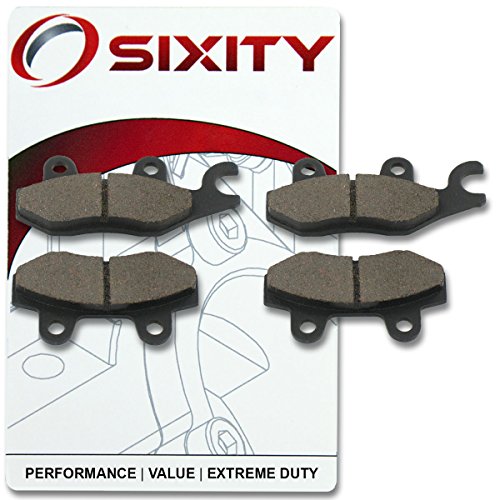 Sixity Front Rear Ceramic Brake Pads 2013-2015 for Kawasaki EX300 Ninja 300 ABS Set Full Kit BDF BDFA BEF BES BFF Complete