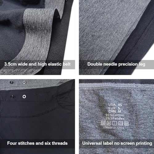 Calzoncillos de malla para hombre ropa interior gris oscuro transpirable XXXXL 7