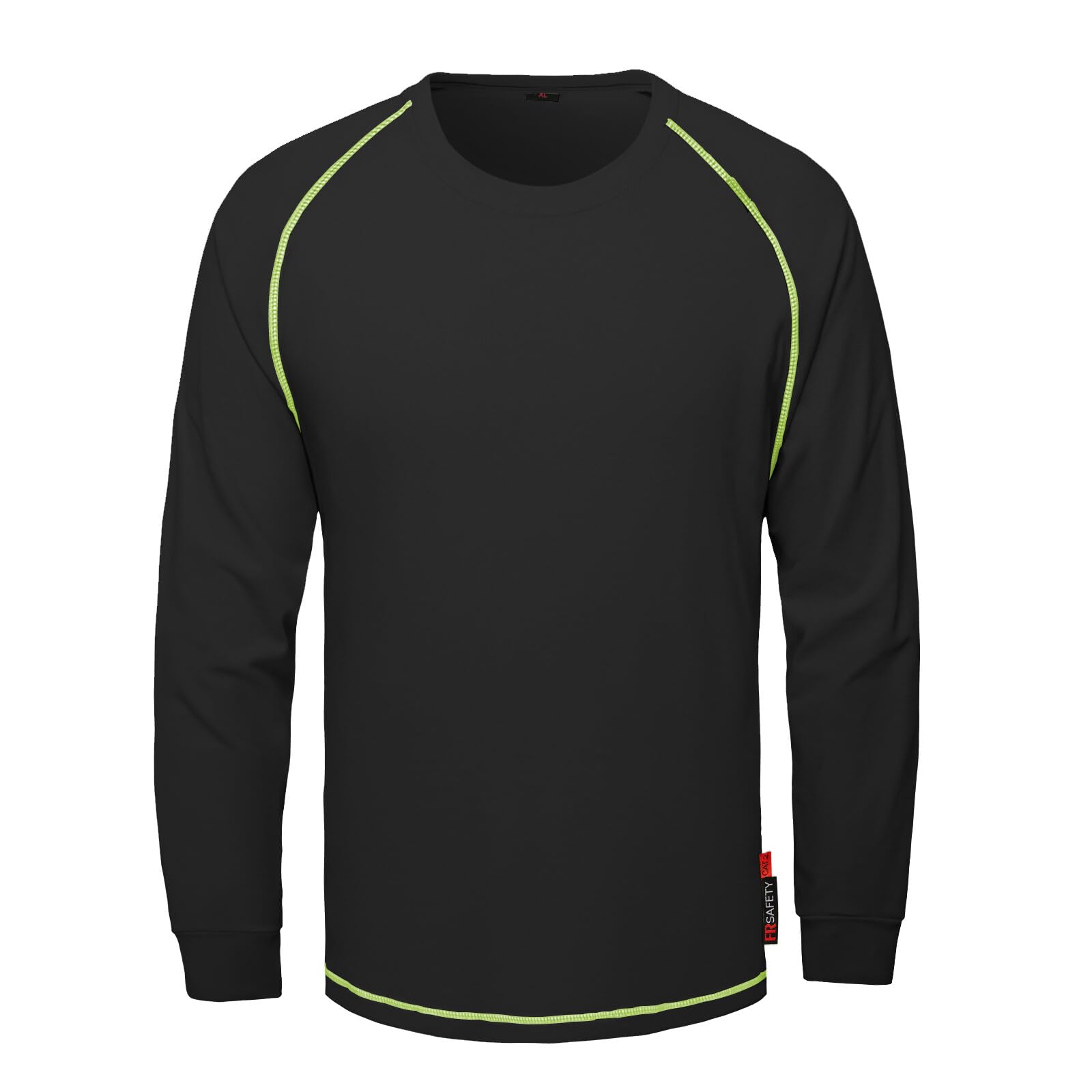 SKSAFETY FR Shirts for Men Long Sleeve, Welding Shirt 6oz Lightweight High Vis Fire Resistant Flame Retardant Shirt CAT2