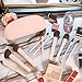Makeup Brushes 10pc, Makeup Brush Set Foundation Bronzer Contour Eyeshadow Blush Concealer Make Up Brushes