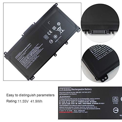 Tf03Xl Laptop Battery Compatible For Hp Pavilion 15-Cc 15-Cd Series 15-Cc060Wm 15-Cc152Od 15-Cc055Od 15-Cd040Wm 17-Ar007Ca 17-Ar050Wm Hstnn-Lb7J 920070-855 920070-421 #TOP2