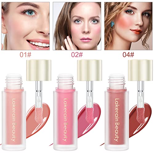 Soyub Soft Liquid Blush Makeup Set, Beauty Blush Makeup For Long-Lasting, Smudge Proof,Dewy Finish, Moisturizing Face Blush Stick For Cheek, Pack Of 3 #TOP1