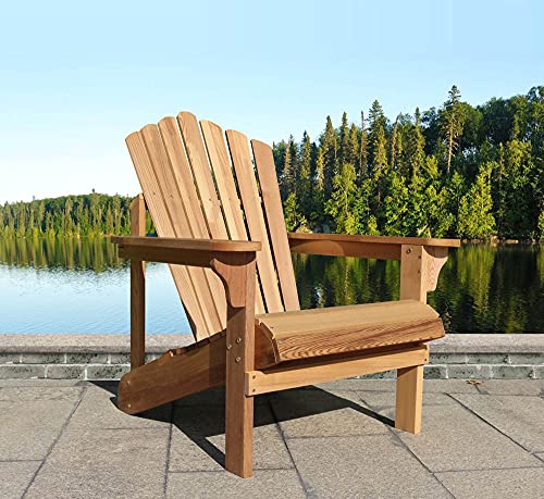 northbeam Riverside Adirondack Chair, Western Red Cedar, Natural