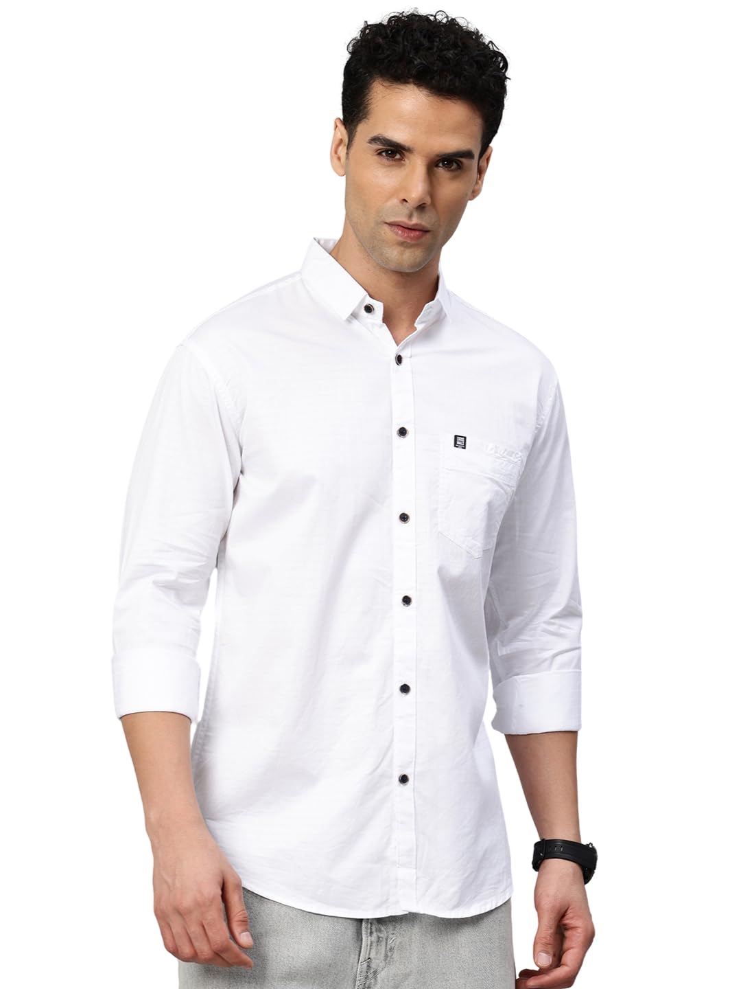 majestic man Comfort Slim Fit Solid Pure Cotton Casual Shirt-picture-35