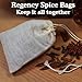 Regency Wraps 100% Cotton Drawstring Bag, Pouches for Enclosing Bulk Spices, Tea, Potpourri, and Jewelry, 100% Cotton Mini Bags, 3