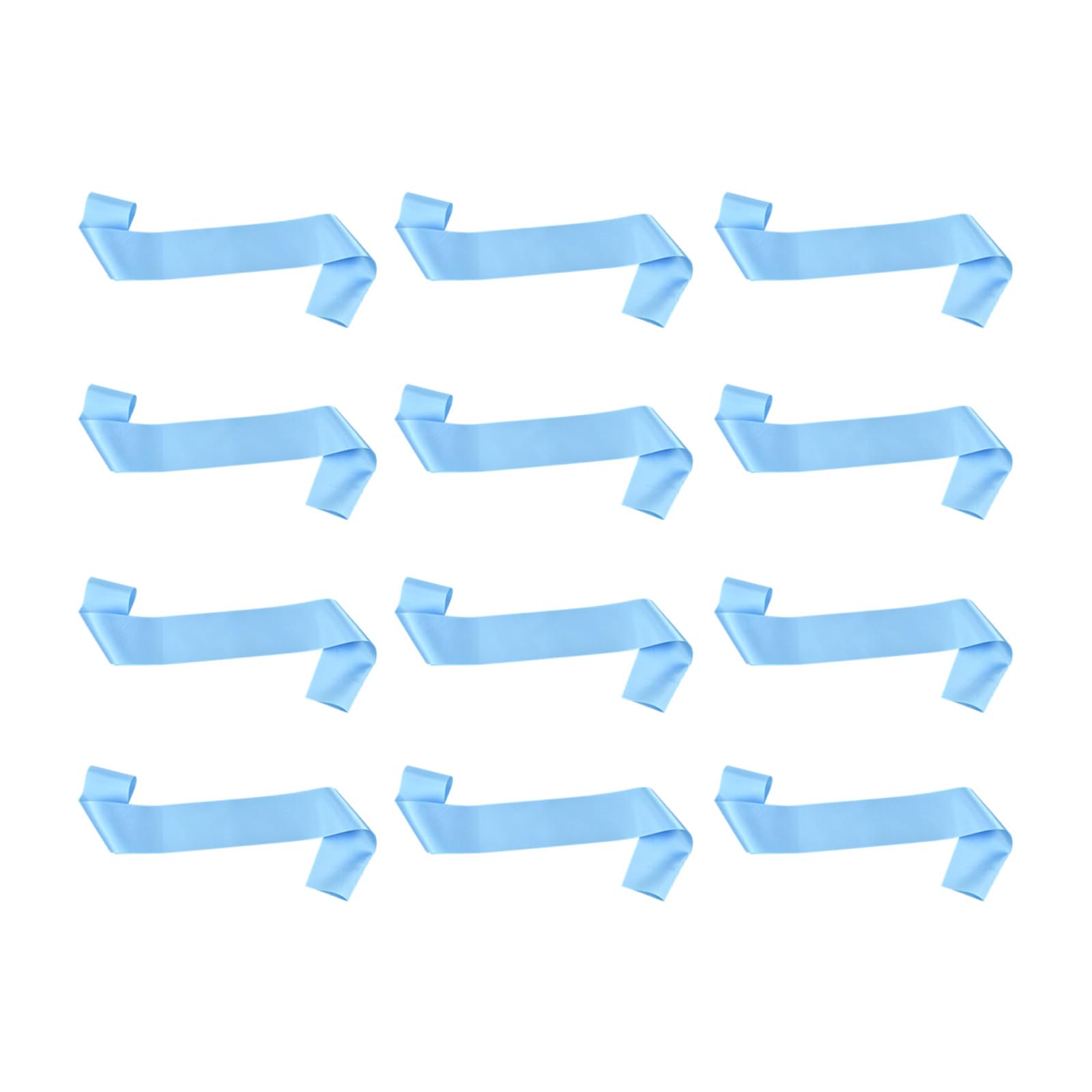 Carotoe Light Blue Multipurpose Adjustable Party Straps Accessories For Weddings Birthdays Soft Satins Materials Blanks Sashes Customizable Party Shoulder Straps