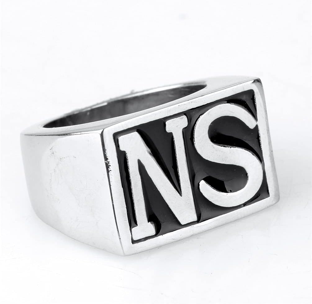 Jewelry Men's Stainless Steel Biker Rings,SO, Vintage,Gold and Black - Image 2