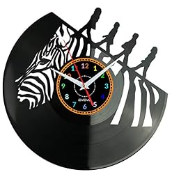 EVEVO The Beatles Horloge en Disque Vinyle Disques Vinyliques Horloges Murales Vinyle Record Mur l’horloge Créatif… - Les Beatles, Paul McCartney, John Lennon, RIngo Starr, George Harrison