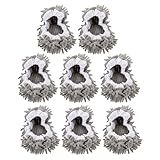 BESPORTBLE Wischmopp Hausschuhe aus Mikrofaser Waschbare Moppsocken Einheitsgröße Wiederverwendbar für Bodenreinigung in Küche Bad und Wohnzimmer