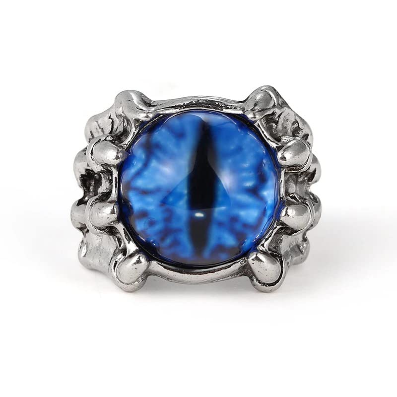 VIEN® Evil Eye Gothic Dragon Punk Adjustable Rings for Men Women Viking Stone Ring (PURPLE) (B0BXDSQNVH) Amazon Price History, Amazon Price Tracker