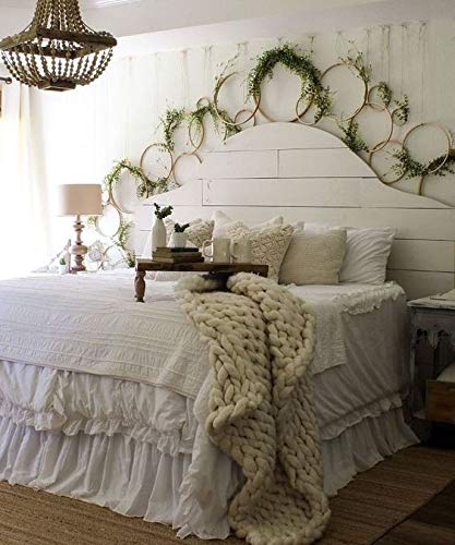 Riseon Boho Vintage Diy 13 Pcs Bamboo Wall Trellis Set,Minimalist Plant Display Vertical Garden For Climbing Plants Potted Vines Vegetables Vining Flowers #TOP5