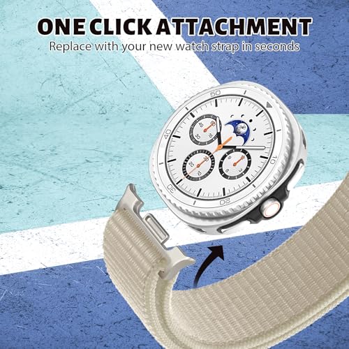 Image of 3 Pack Nylon Loop Band for Samsung Galaxy Watch 9 /8 40 /44mm 8 Classic 46mm | Soft Fabric, Sport Adjustable Strap, Replacement Wristband for Samsung Galaxy Watch 9 8 44mm 40mm /8 Classic 46mm Men Women