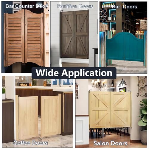 Hfcenxie Saloon Door Hinges,Cafe Door Hinges,Self-Return Double Swinging Door Hinge,Saloon Doors Swinging,Bar Door Hinges,Swinging Door Hardware,304 Stainless Steel,50Lbs Load_Bearing thumb #6