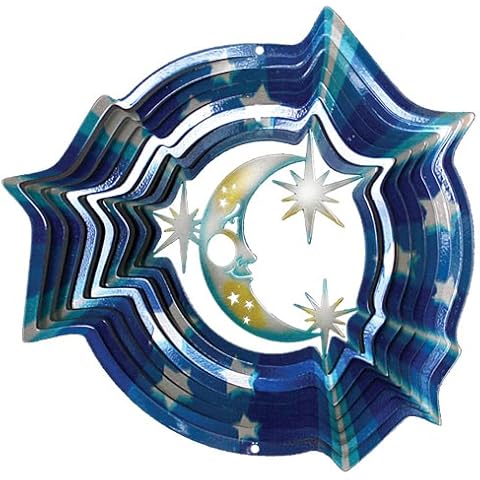 Iron Stop D280-6 16cm Designer Moon and Stars Wind Spinner Cover