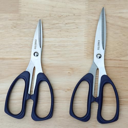 ZAKUTO Kitchen Shears- Pack of 2 (8" & 6") Multipurpose