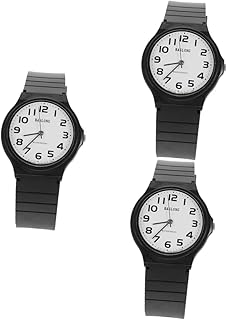 3Pcs Estudante Relógio De Quartzo Relógios Femininos Relógios De Pulso Para Meninos Relógios De Pulso Decorativos Relógios Infantis Combinando Relógios Para Casais Meninas Relógio