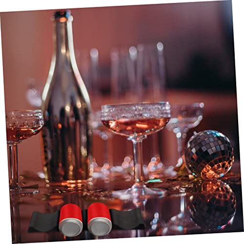 Set de 3 soportes de silicona para botellas de vino miniatura 2