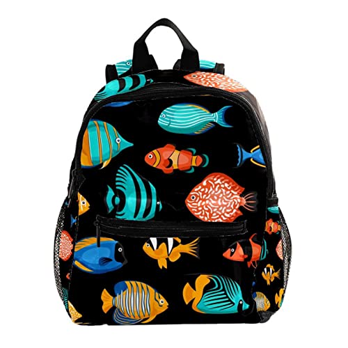 Sac à dos enfants pour l'école et les sorties avec motif mosaïque triangulaire multicolore