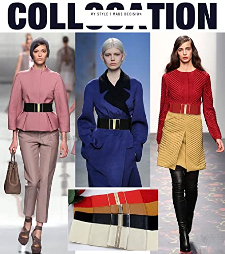 Women's Elastic Stretch Wide Waist Belts Simple Casual Corset for Dresses2