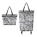 SH-gwtc Foldable Shopping Bag/Trolley Bag/Shopping Cart, Reusable Food Bag, Portable Shopping Bag with Wheels, Travel Bag, 5 Colors (Color : C)