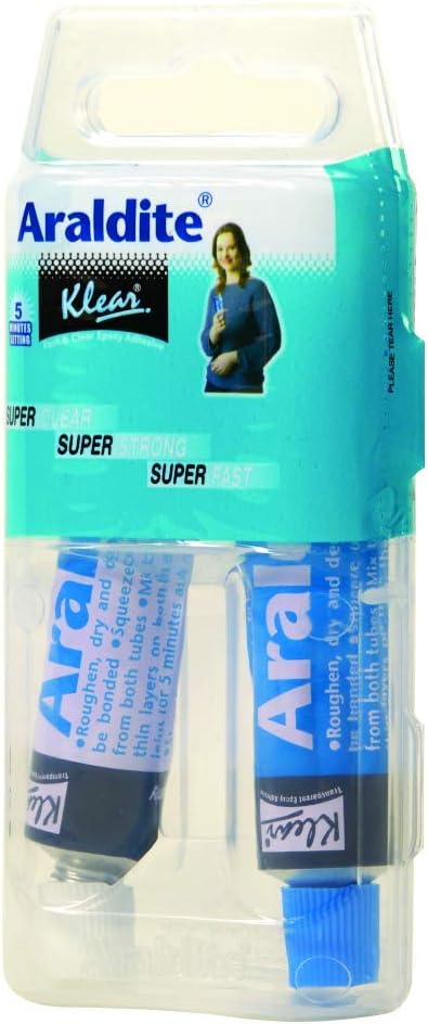 Araldite Klear Fast & Clear Epoxy Adhesive (26gm, Pack Of 2)