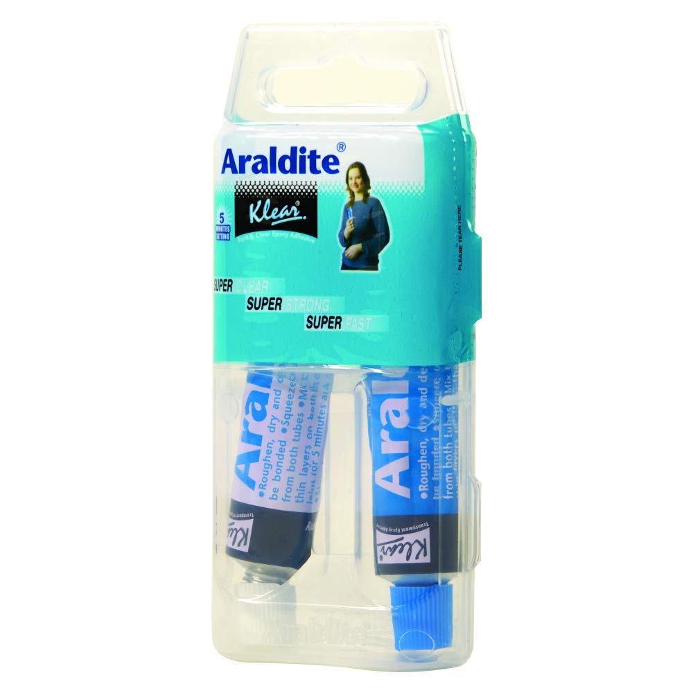 Araldite Klear Fast & Clear Epoxy Adhesive (26gm, Pack Of 2) Amazon