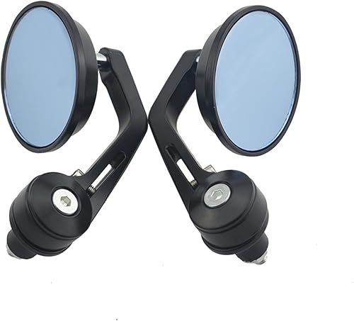 Espejos laterales redondos de 78 pulgadas, manubrio de aleación de aluminio, espejos retrovisores de motocicleta para moto, espejos laterales de