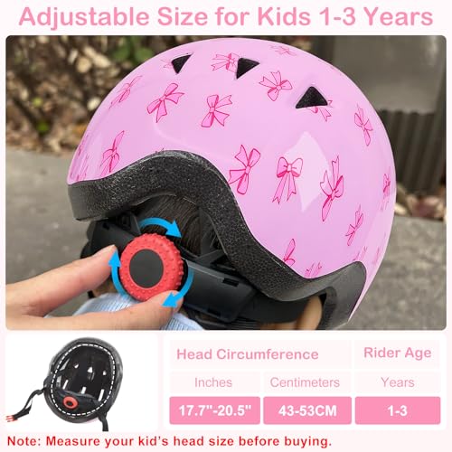 Image of Toddler Helmet, Baby Infant Kids Bike Helmet for Kids Age 1-3 /2-4 /3-5 /5-8 Adjustable Toddler Bike Helmets for Boys Girls for Scooter Skateboard Cycling