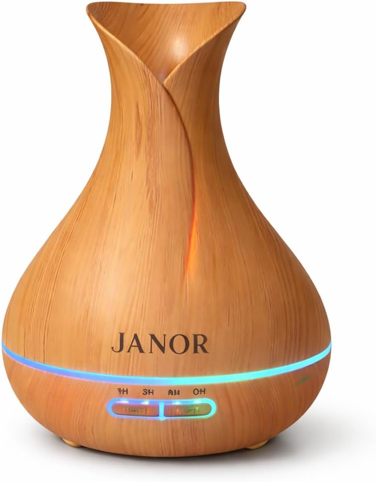 JANOR Cool Mist Humidifier with LED Lighting