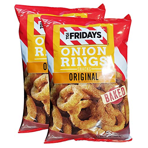 TGI Fridays Baked Original Onion Rings Snack (2 Pack, Total of 26oz)