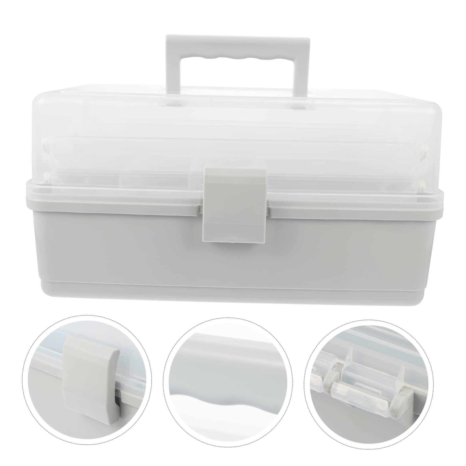 Organisateur Boîte Portable de Multi-couches Remède en Plastic Médicale Légère Camping Maison