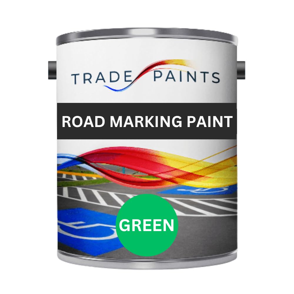 Heavy Duty Road Line Car Park Marking Paint (Green, 5 Litre)