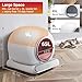 Self Cleaning Litter Box, 65L Automatic Cat Litter Box Self Cleaning for Multiple Cats, All-Around Safe Protection, Odor Removal, APP Control Smart Litter Box with 2 Rolls Liners