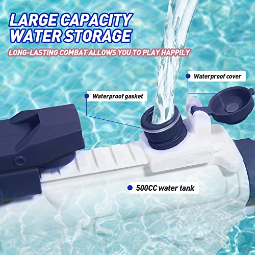 Electric Water Guns For Kids Ages 4-12, Automatic Squirt Guns Up To 32Ft, Powerful Water Gun For Pool Beach Party Games And Outdoor Water Fighting, Blue #TOP3