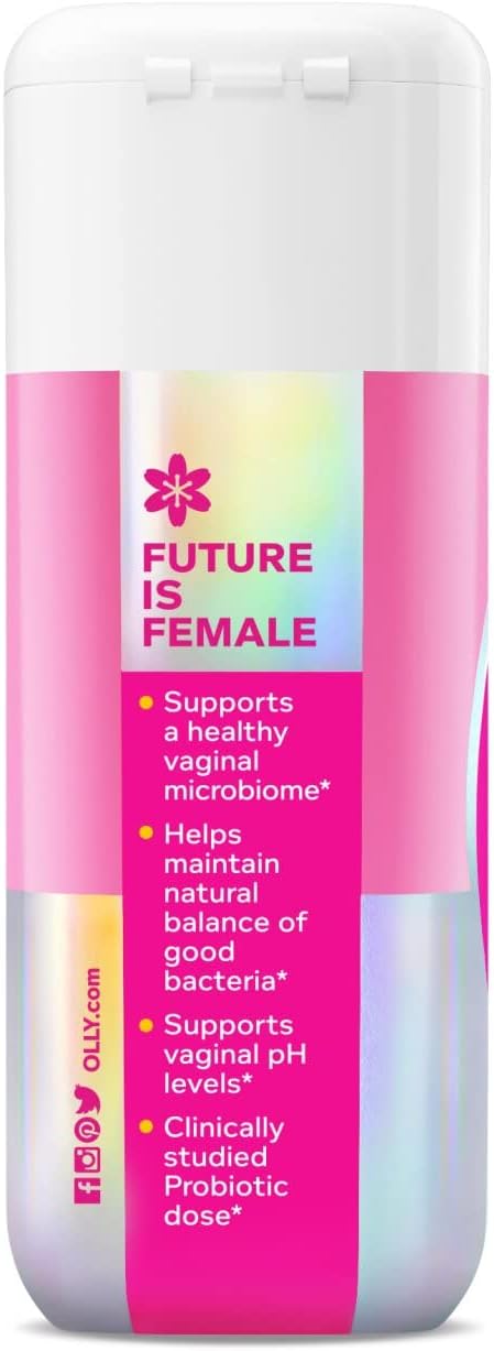OLLY Happy Hoo-Ha Capsules, Probiotic for Women, 25 capsules (Pack of 1)