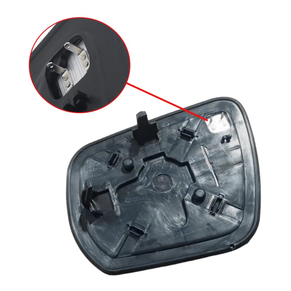 Miroir de rétroviseur extérieur de rechange chauffé avec support de rétroviseur compatible avec Suzuki Grand Vitara 2005-2015, droit
