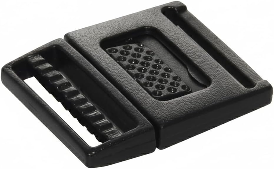 Flyshop Various Sizes Black Center Release Plastic Buckle for Backpack Straps Webbing Strapping 5PCS