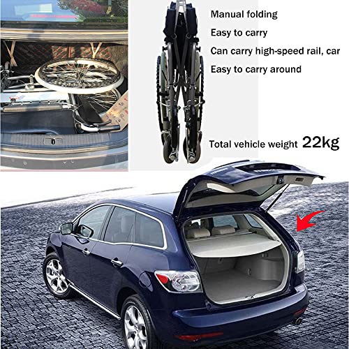 Dreamyun Reclining Wheelchair, 180° Reclining Wheelchair Commode Wheelchair Folding Bathroom Shower Chair Bedside Commode Toilet Chair, Fully Lying 6-Speed Adjustable For Adults Handicap Elderly #TOP7