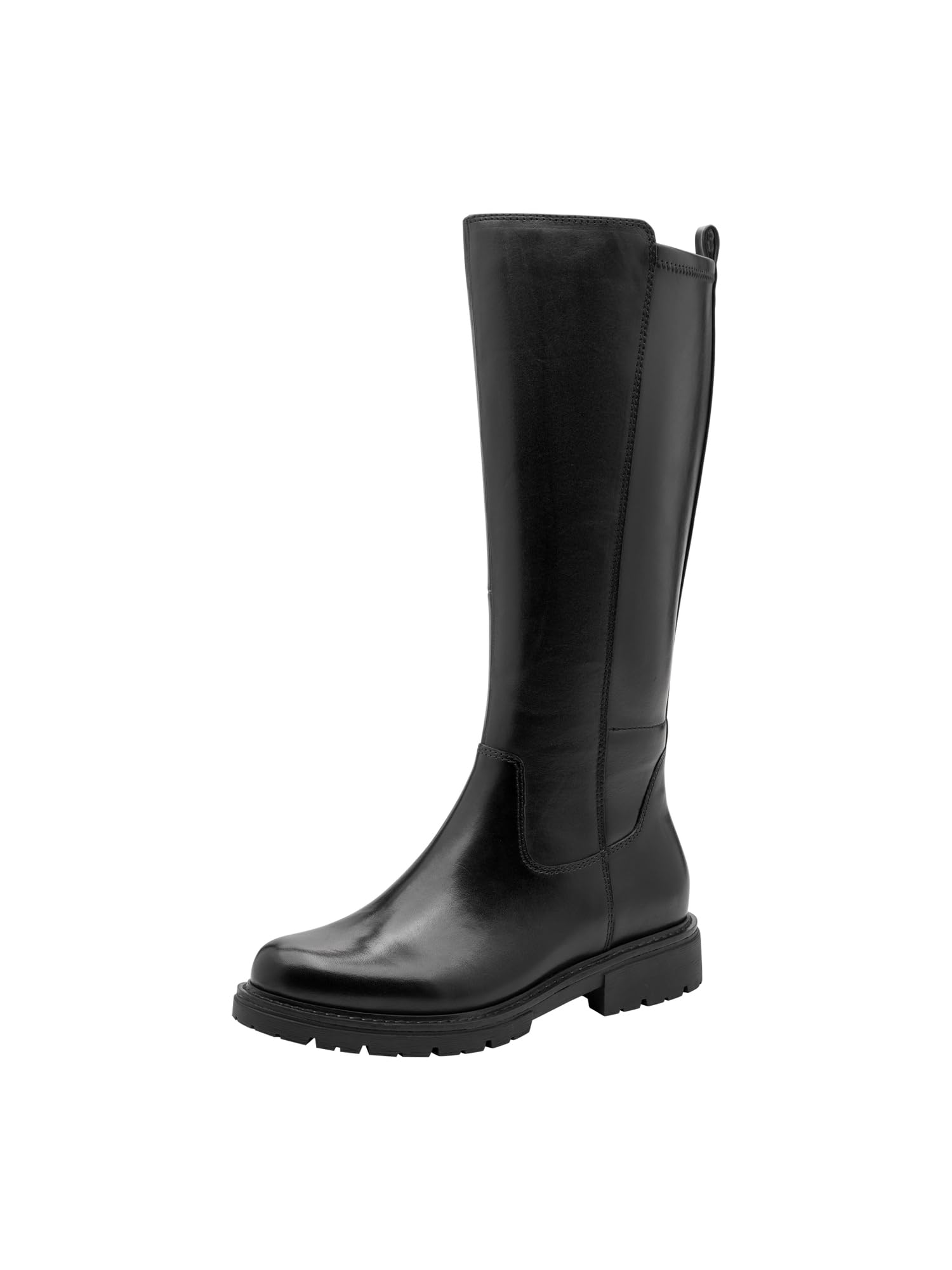 Jana bottines cuir femme à lacets avec fermeture éclair